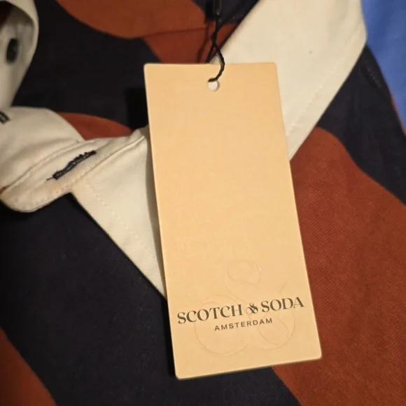 SCOTCH & SODA, Long Sleeve Rugby Polo Shirt XL Brand New - Picture 4 of 6